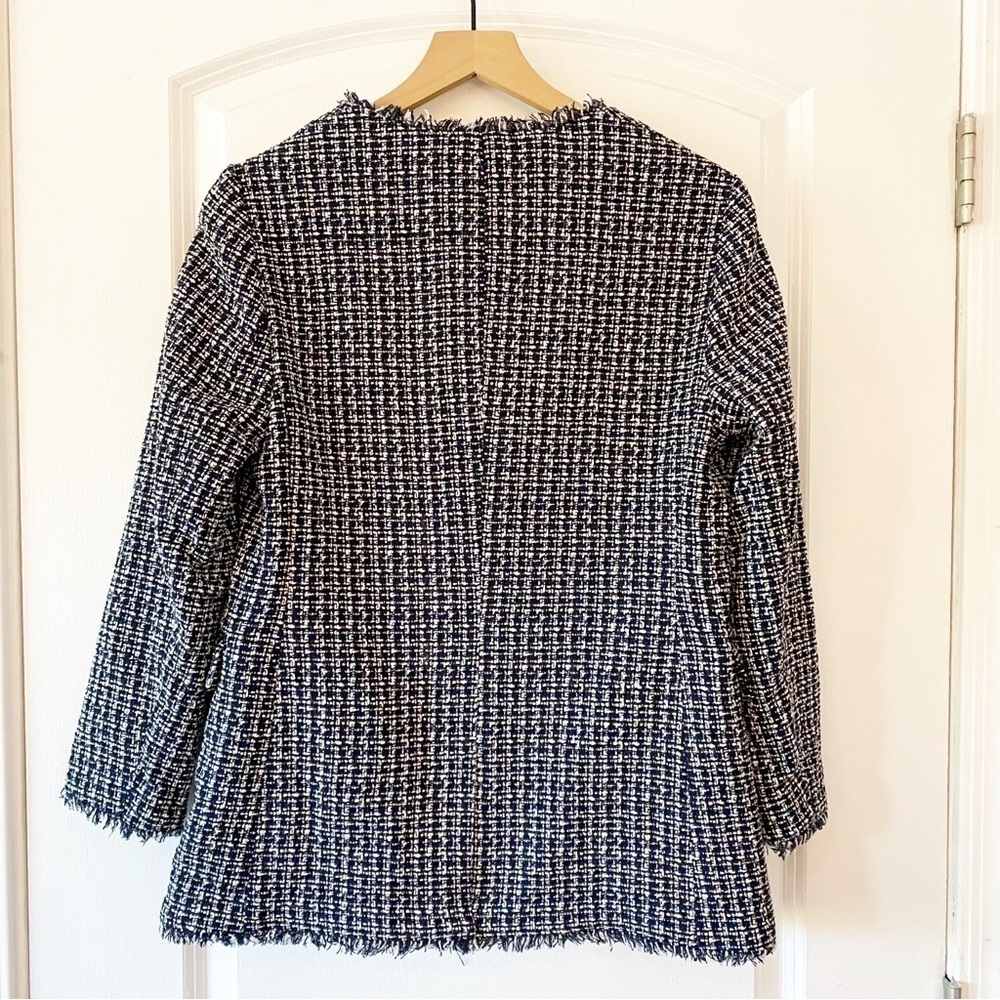 BANANA REPUBLIC Factory Tweed Boucle Blazer Jacket - Picture 7 of 8
